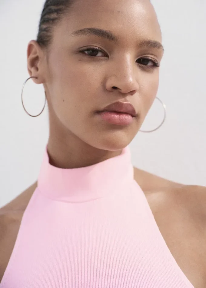 Top en maille à dos nu