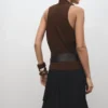 Top en maille à encolure en V