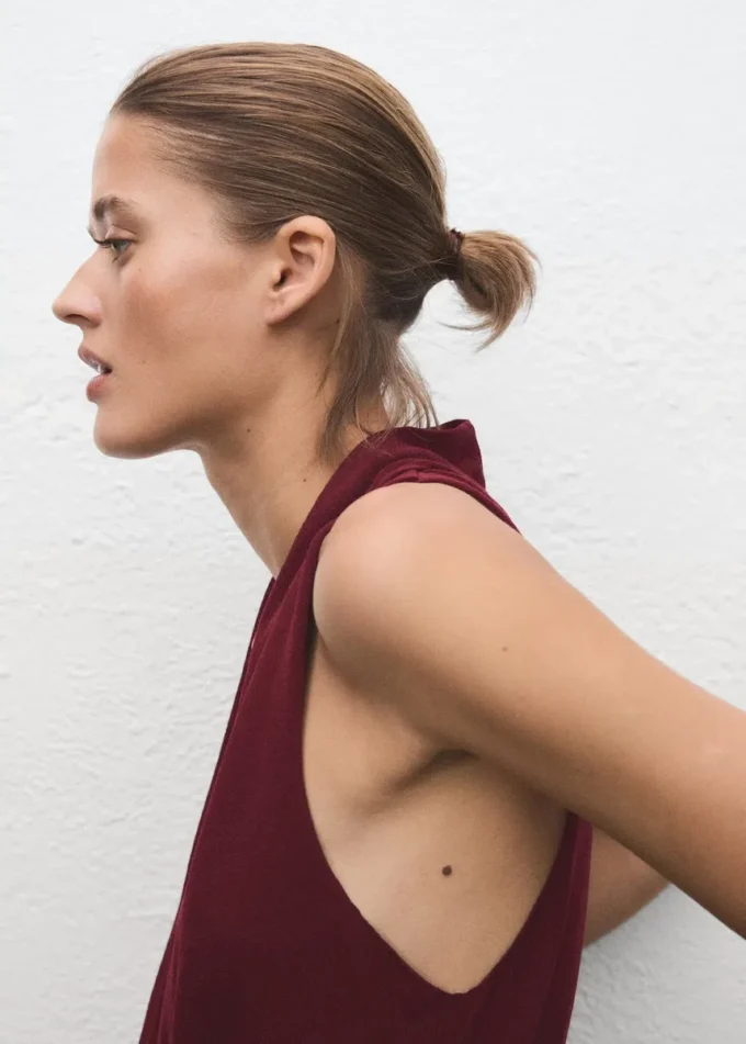 Top en maille à encolure en V