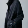 Trench-coat avec boutons décoratifs