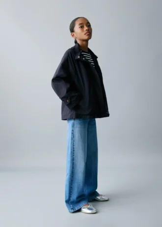 Trench-coat avec boutons décoratifs