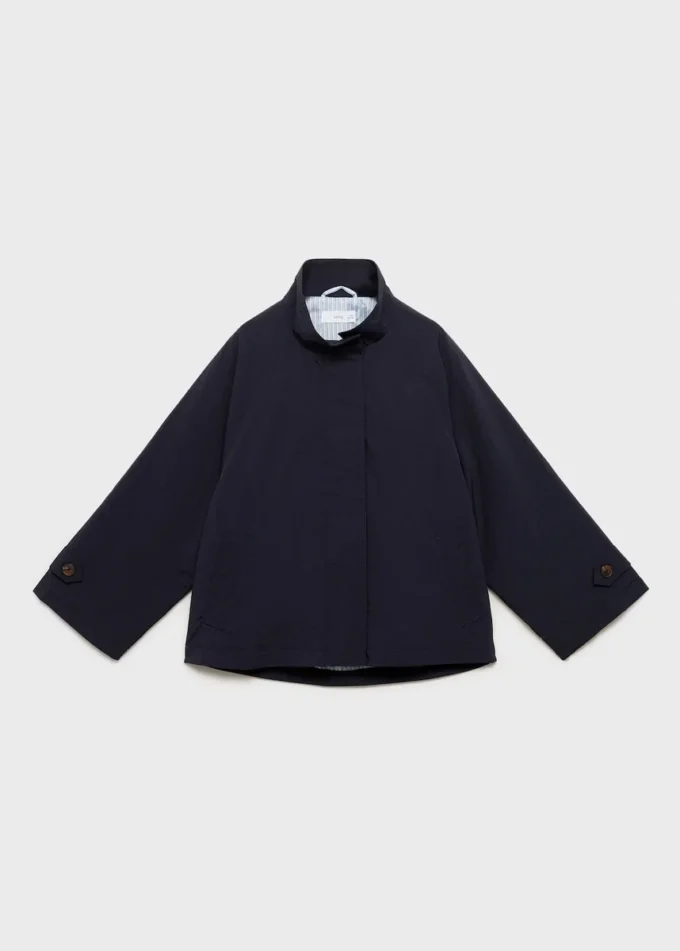 Trench-coat avec boutons décoratifs
