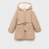 Trench-coat avec doublure en fourrure