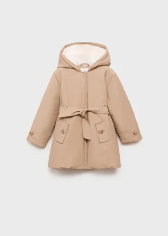 Trench-coat avec doublure en fourrure