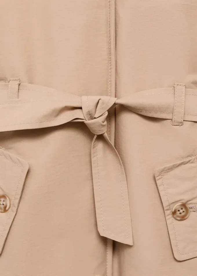 Trench-coat avec doublure en fourrure