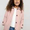 Trench-coat boutonné en coton