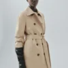 Trench-coat classique 100 % coton