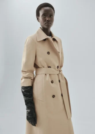 Trench-coat classique 100 % coton