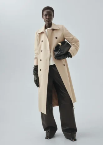Trench-coat classique 100 % coton