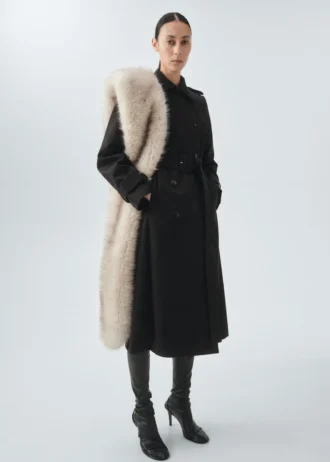 Trench-coat classique 100 % coton