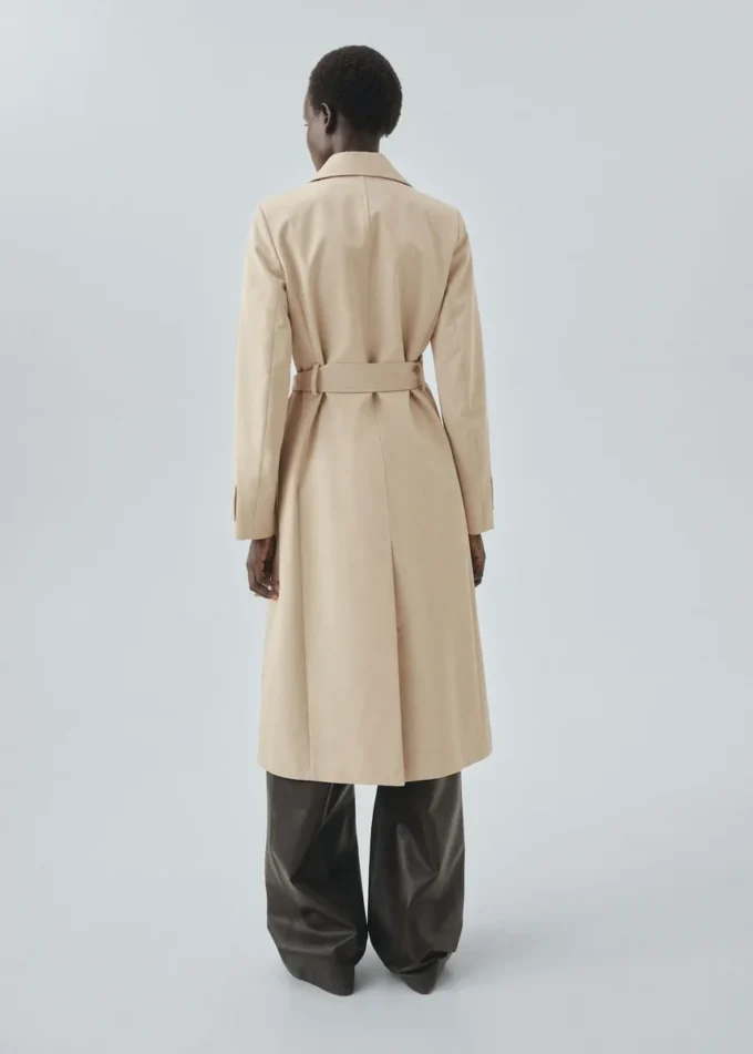 Trench-coat classique 100 % coton