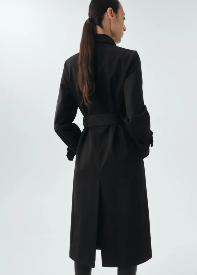 Trench-coat classique 100 % coton