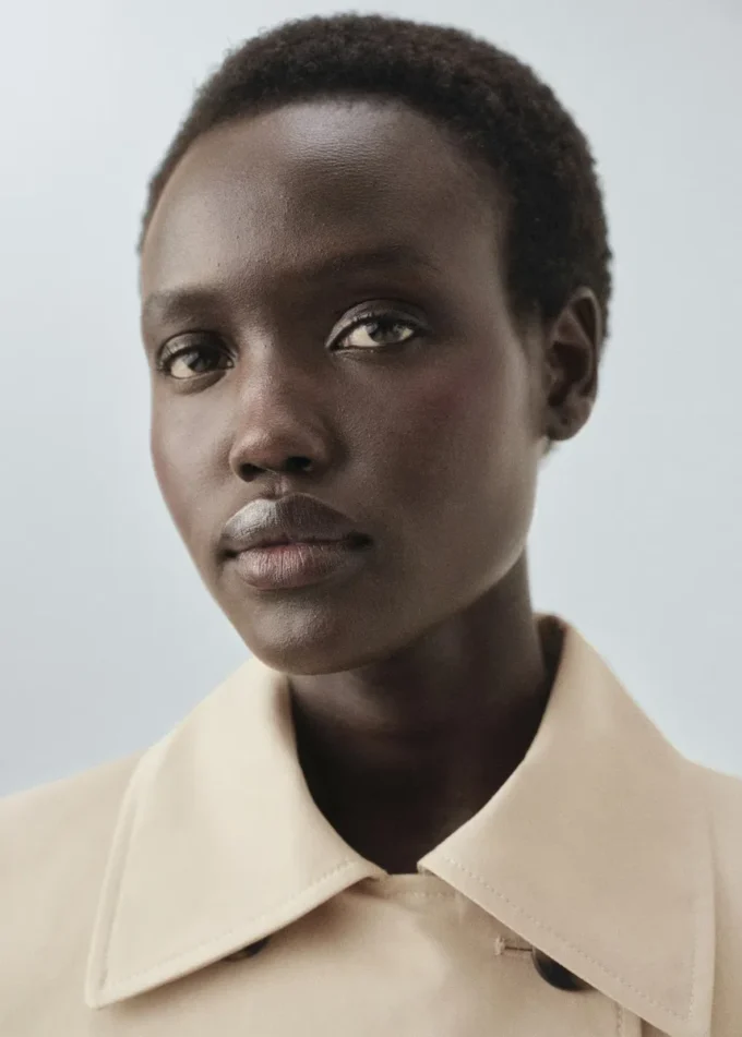 Trench-coat classique 100 % coton