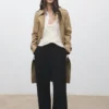 Trench-coat classique avec ceinture