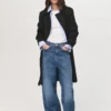 Trench-coat classique avec ceinture