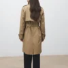Trench-coat classique avec ceinture