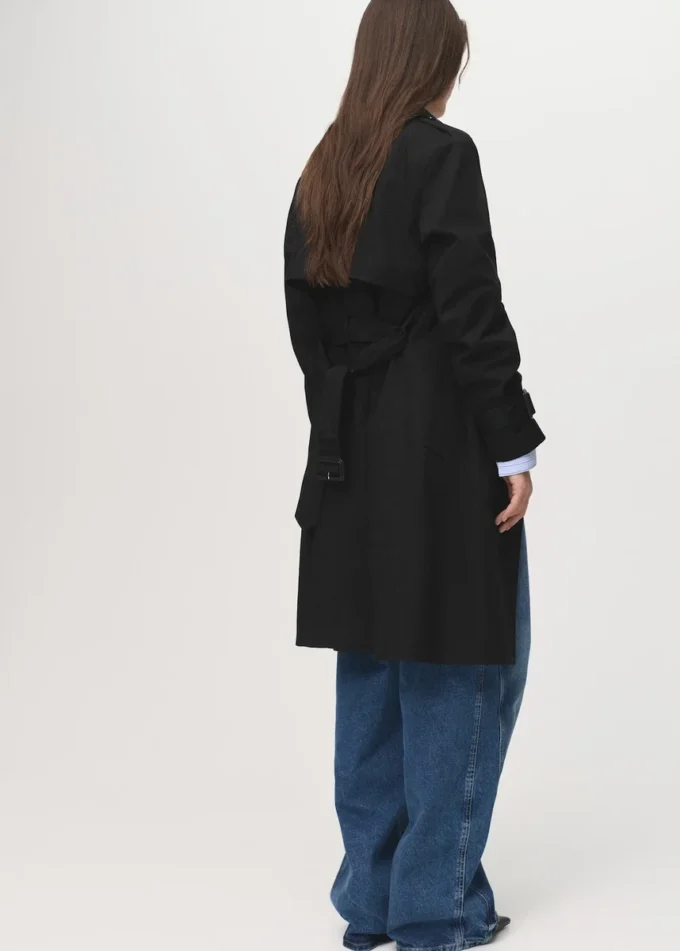 Trench-coat classique avec ceinture