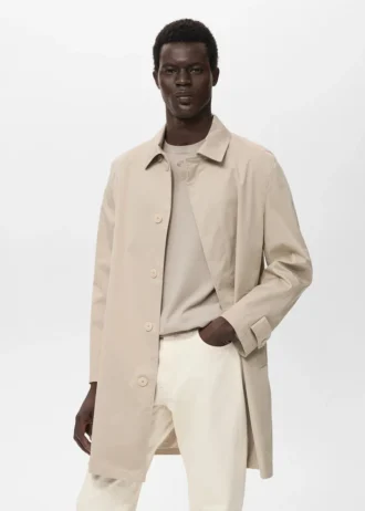Trench-coat classique hydrofuge