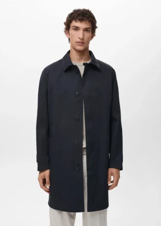 Trench-coat classique hydrofuge