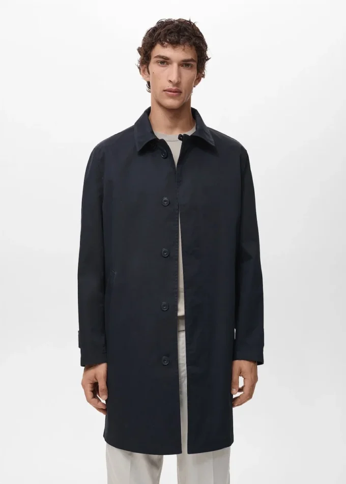 Trench-coat classique hydrofuge