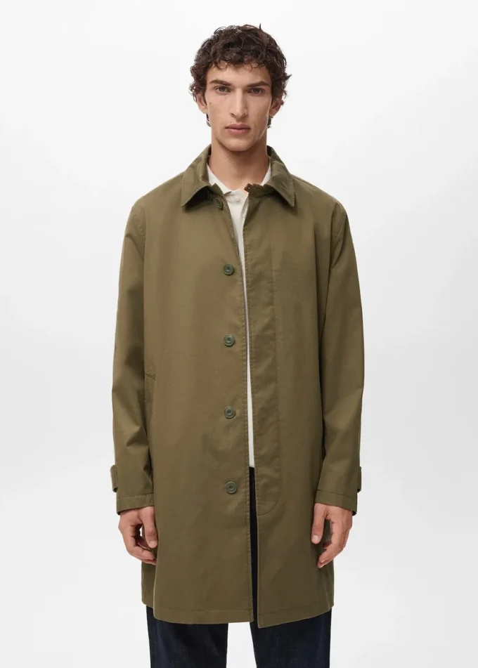 Trench-coat classique hydrofuge