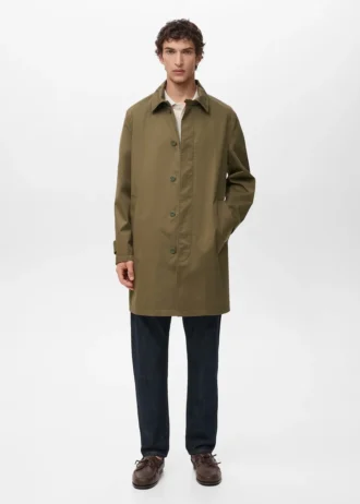 Trench-coat classique hydrofuge