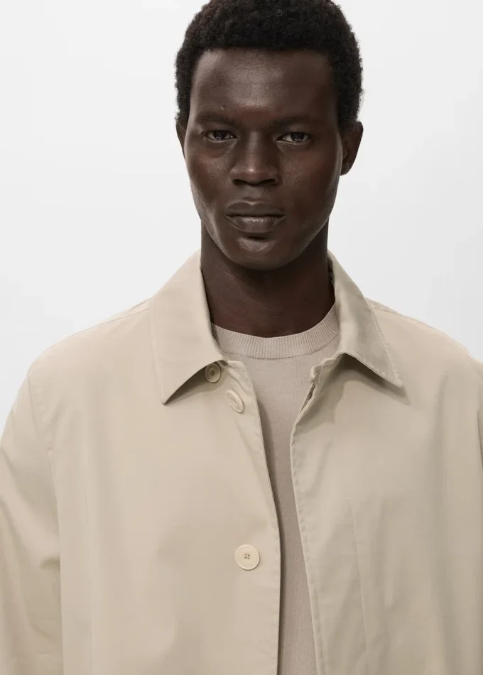 Trench-coat classique hydrofuge