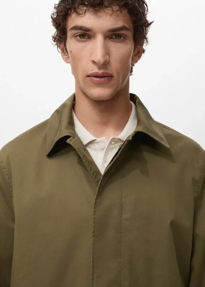 Trench-coat classique hydrofuge