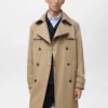 Trench-coat imperméable avec ceinture