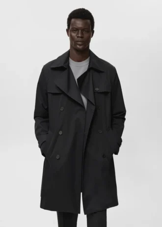 Trench-coat imperméable avec ceinture