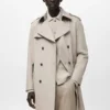 Trench-coat imperméable avec ceinture