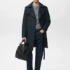 Trench-coat imperméable avec ceinture