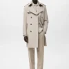 Trench-coat imperméable avec ceinture
