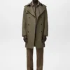 Trench-coat imperméable avec ceinture