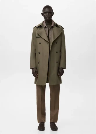 Trench-coat imperméable avec ceinture