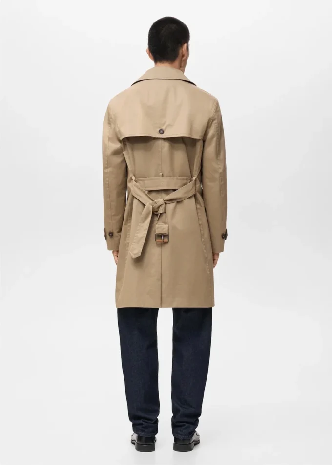 Trench-coat imperméable avec ceinture