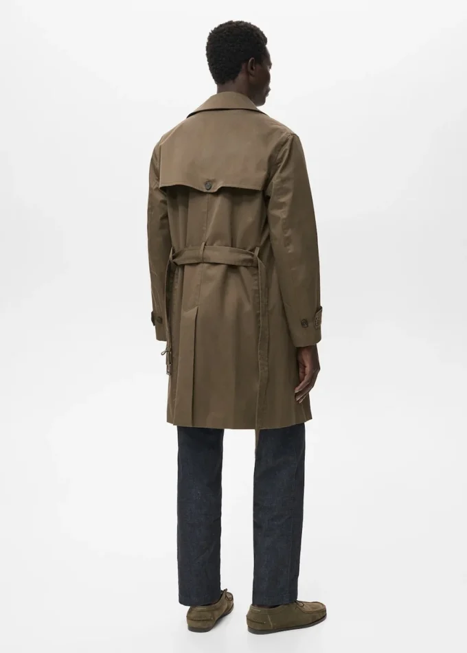 Trench-coat imperméable avec ceinture