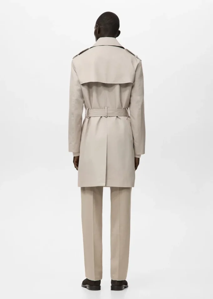 Trench-coat imperméable avec ceinture