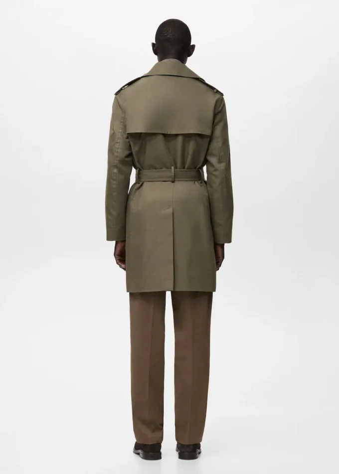 Trench-coat imperméable avec ceinture