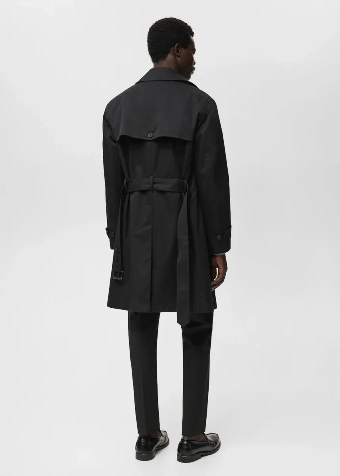 Trench-coat imperméable avec ceinture
