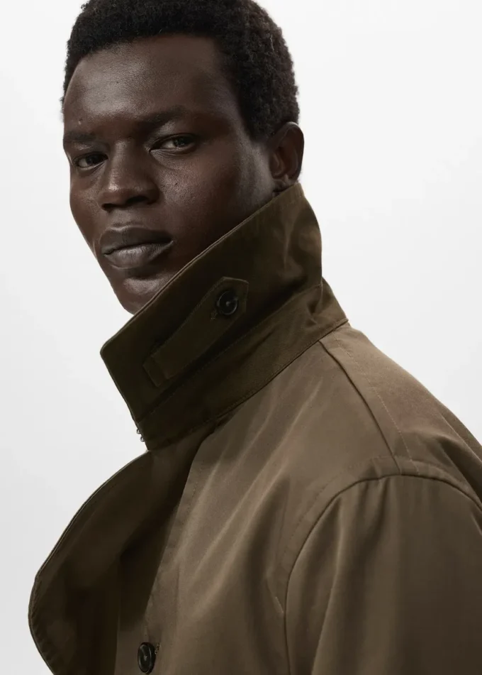 Trench-coat imperméable avec ceinture