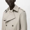 Trench-coat imperméable avec ceinture