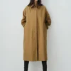 Trench-coat long 100 % coton
