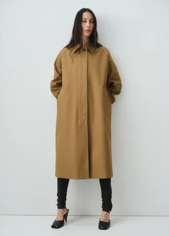 Trench-coat long 100 % coton