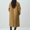 Trench-coat long 100 % coton