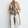 Trench-coat long avec ceinture