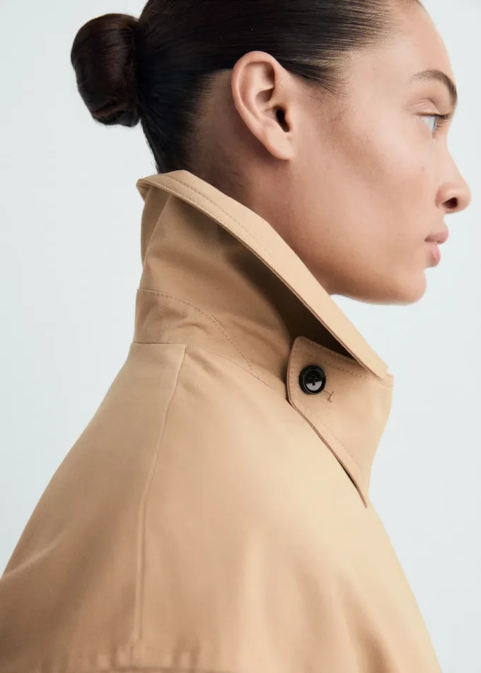 Trench-coat long avec ceinture