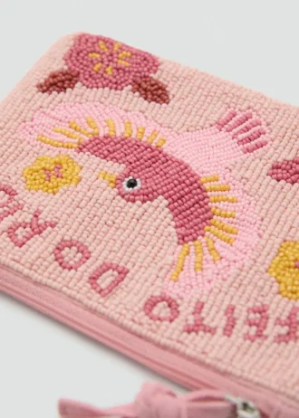 Trousse de toilette avec motif perlé