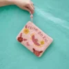 Trousse de toilette avec motif perlé