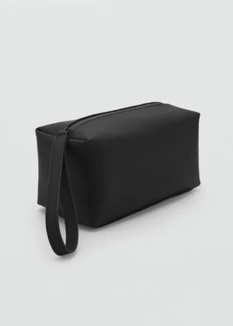 Trousse de toilette à bandoulière contrastée